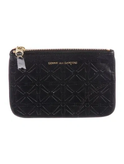 Pre-owned Comme Des Garçons Leather Wallet In Black