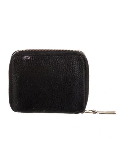Pre-owned Comme Des Garçons Leather Wallet In Black
