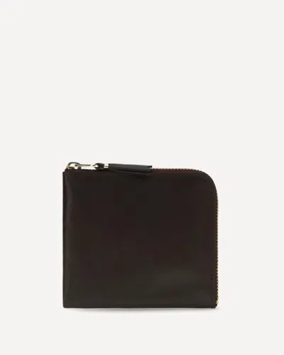Comme Des Garçons Leather Wallet In Black