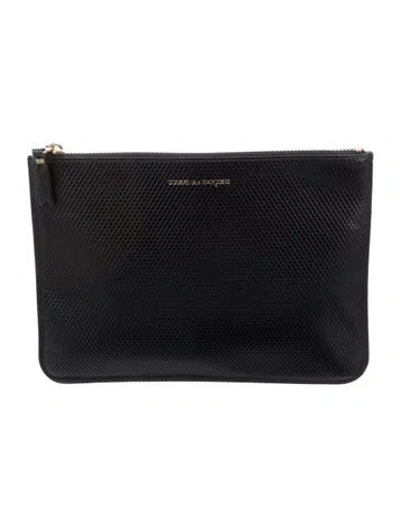 Pre-owned Comme Des Garçons Leather Wallet In Black