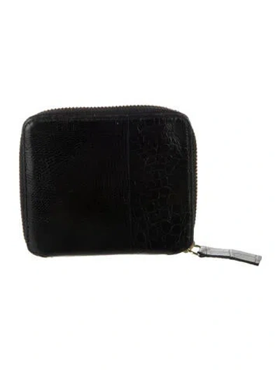 Pre-owned Comme Des Garçons Leather Wallet In Black