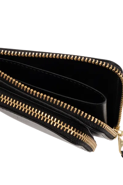 Comme Des Garçons Leather Wallet In Black