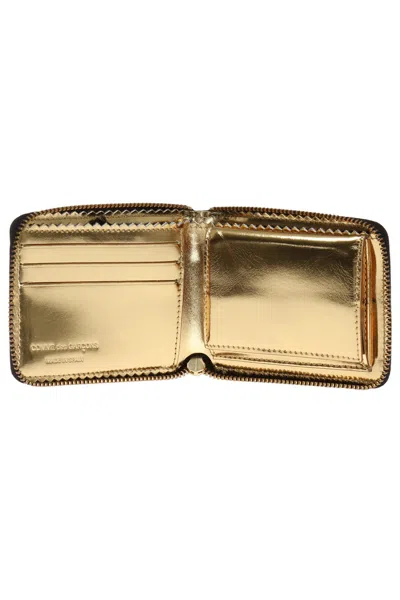 Comme Des Garçons Leather Wallet In Black