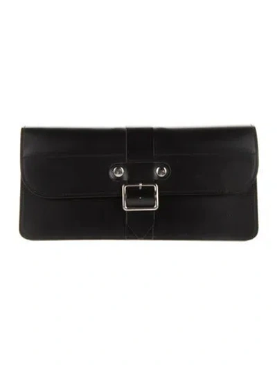 Pre-owned Comme Des Garçons Leather Wallet In Black