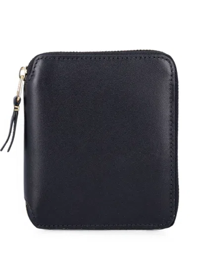 Comme Des Garçons Leather Wallet In Black