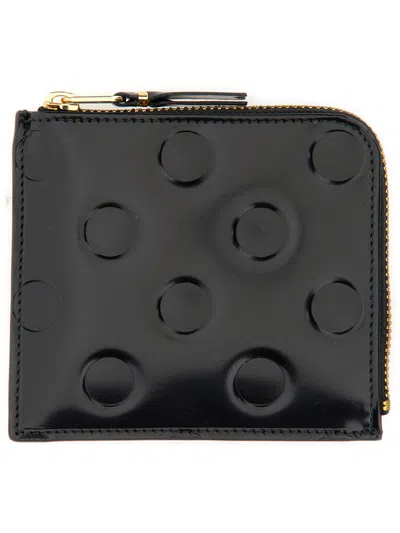 Comme Des Garçons Leather Wallet In Black