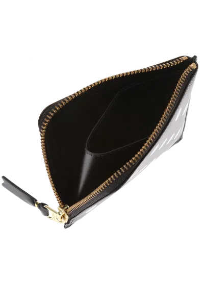Comme Des Garçons Leather Wallet In Black