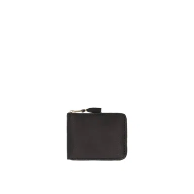 Comme Des Garçons Leather Wallet In Black
