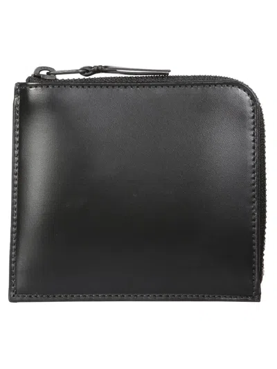 Comme Des Garçons Leather Wallet In Black