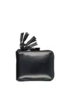 Comme Des Garçons Leather Wallet In Black