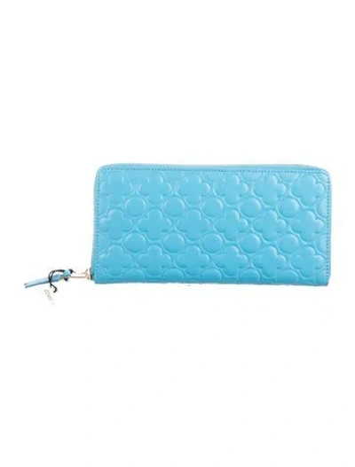 Pre-owned Comme Des Garçons Leather Wallet In Blue