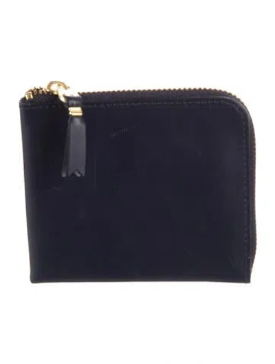 Pre-owned Comme Des Garçons Leather Wallet In Blue