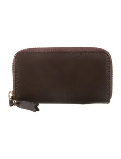 Pre-owned Comme Des Garçons Leather Wallet In Brown
