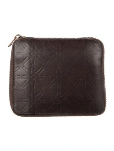 Pre-owned Comme Des Garçons Leather Wallet In Brown