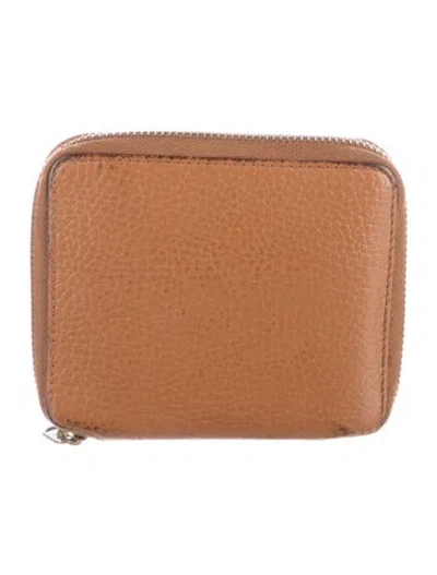 Pre-owned Comme Des Garçons Leather Wallet In Brown
