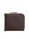 Comme Des Garçons Wallet Zipped Wallet In Brown