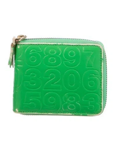 Pre-owned Comme Des Garçons Leather Wallet In Green