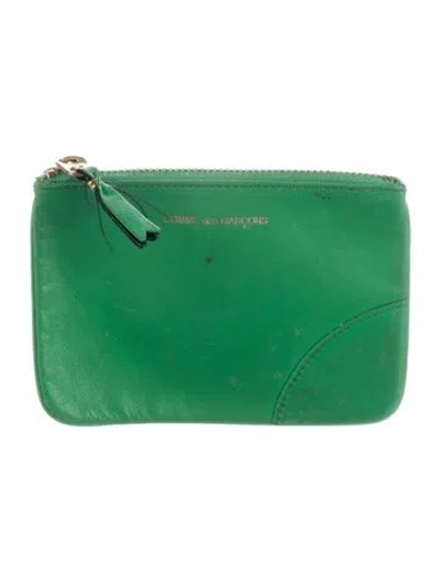 Pre-owned Comme Des Garçons Leather Wallet In Green