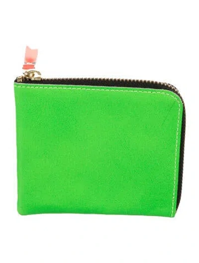 Pre-owned Comme Des Garçons Leather Wallet In Green