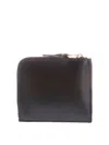 Comme Des Garçons Leather Wallet In Brown