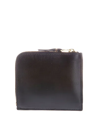 Comme Des Garçons Leather Wallet In Brown