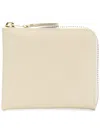 Comme Des Garçons Zipped Wallet In Neutrals