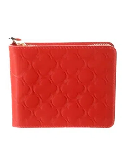 Pre-owned Comme Des Garçons Leather Wallet In Orange