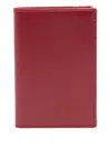 Comme Des Garçons Leather Wallet In Red