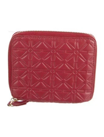Pre-owned Comme Des Garçons Leather Wallet In Red