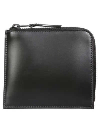 Comme Des Garçons Leather Wallet Unisex In Black
