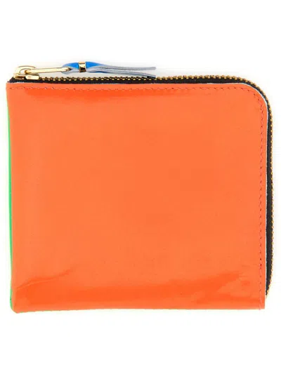 Comme Des Garçons Leather Wallet Unisex In Green