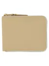 Comme Des Garçons Leather Wallet Unisex In Neutral