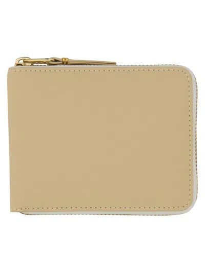 Comme Des Garçons Leather Wallet Unisex In Neutral
