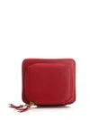 Comme Des Garçons Leather Wallet Wallets Red