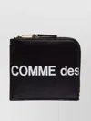 Comme Des Garçons Black Logo Wallet In Black