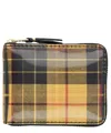 Comme Des Garçons Lenticular Zip Wallet In Yellow