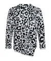 Comme Des Garçons Leopard-pattern Knit Sweater In Multi