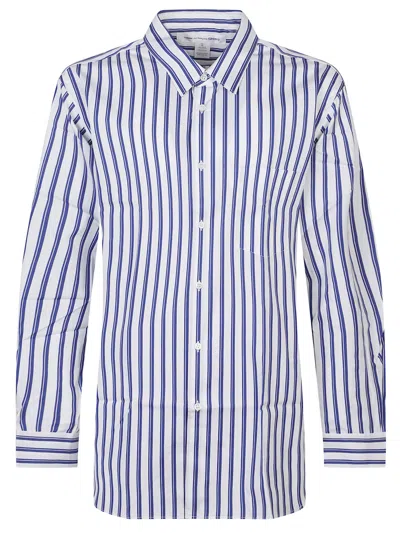 Comme Des Garçons Light Blue Regular Stripes Shirt