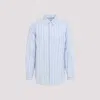 Comme Des Garçons Light Blue Striped Shirt In Light Blue
