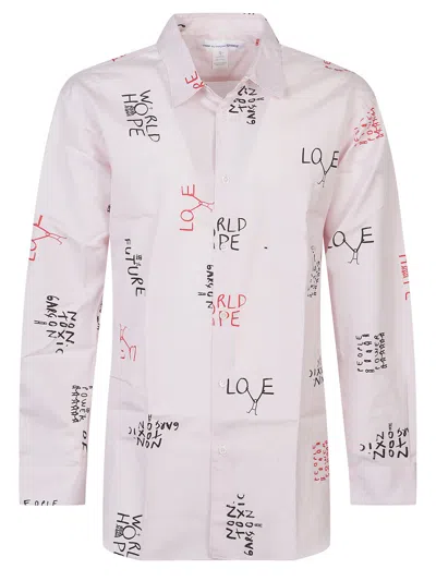 Comme Des Garçons Comme Des Garcons Graphic Shirt In Pink