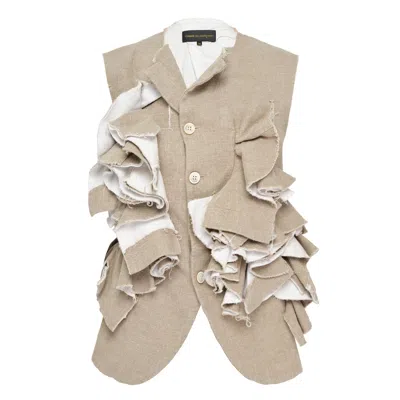 Comme Des Garçons Linen Canvas Medium Vest In Main Collection
