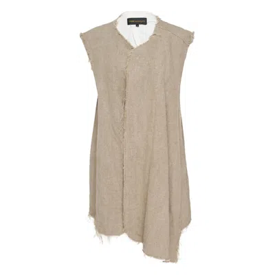 Comme Des Garçons Linen Canvas Thick Garment Vest In Main Collection