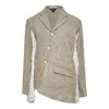 Comme Des Garçons Linen Super Heavy Canvas X Cotton Jacket In Brown