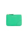 Comme Des Garçons Classic Leather Line Wallets, Card Holders Green In Green