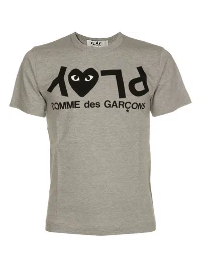 Comme Des Garçons Logo Cotton T-shirt In Nude