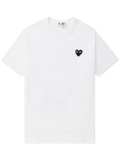Comme Des Garçons Comme Des Garcons Logo Cotton T Shirt In White