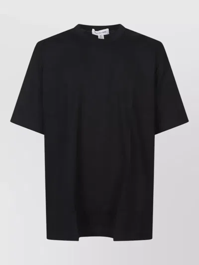 Comme Des Garçons Logo Crew Neck Short Sleeve T Shirt In Black