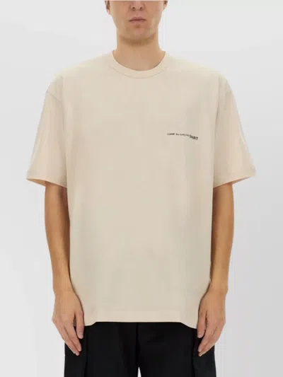 Comme Des Garçons Logo Crew Neck T-shirt In Neutral