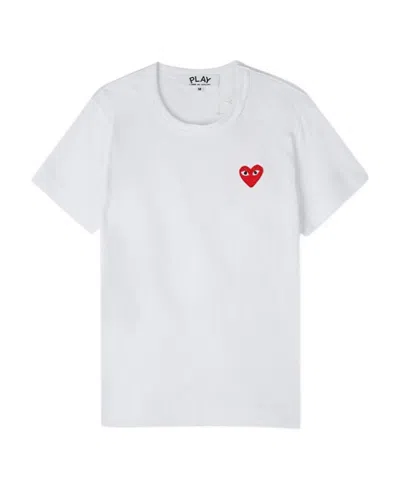 Comme Des Garçons Logo Decal T-shirt In White