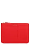 Comme Des Garçons Metal Hardware Rectangular Leather Pouch